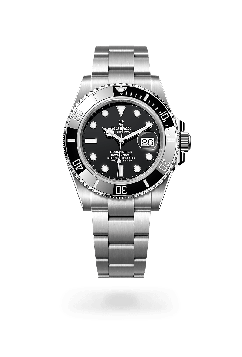 Rolex Submariner Date in Oystersteel, m126610ln-0001 Upright with Shadow - Fink's Jewelers