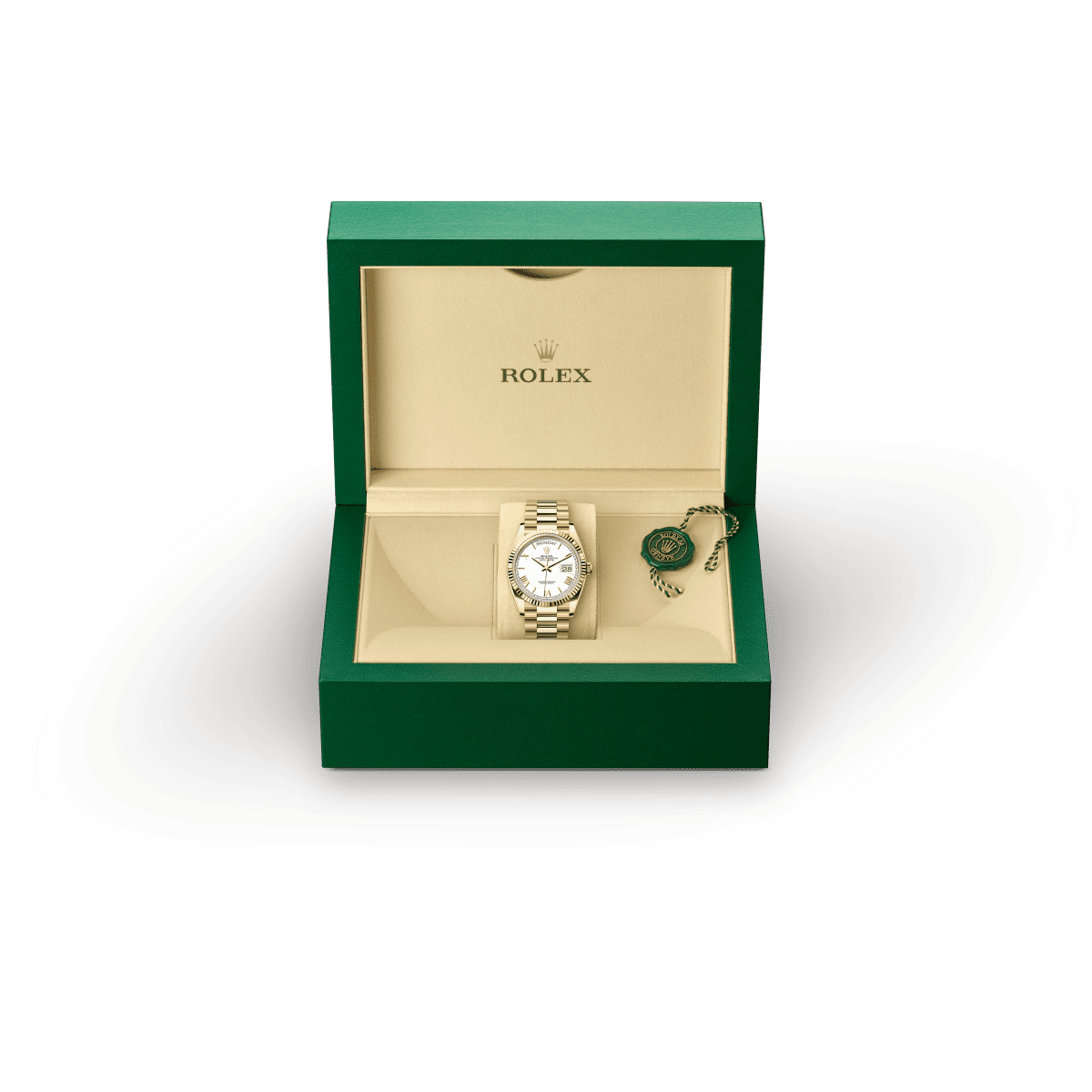 Rolex Day-Date 36 in Yellow Gold, m128238-0113 Presentation Box - Fink's Jewelers