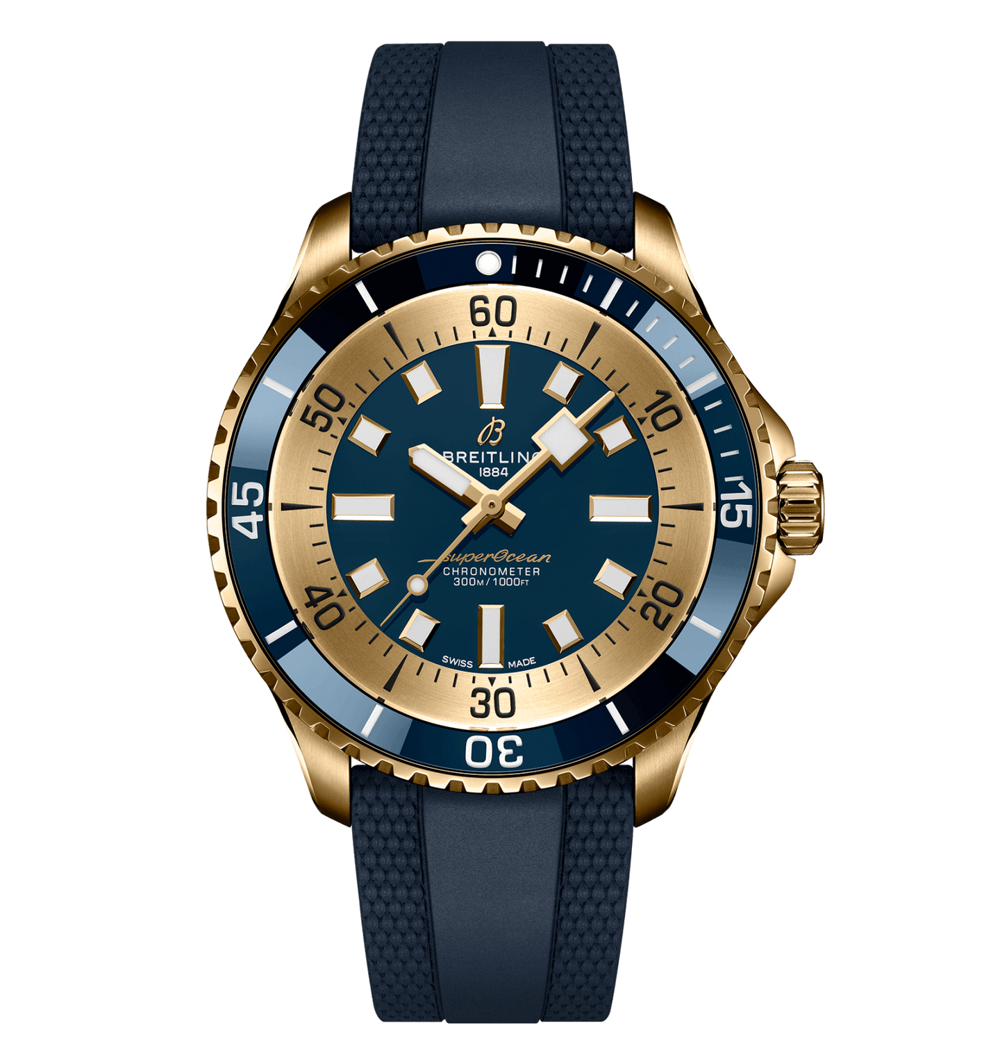 Breitling Superocean Automatic 44 Watch Blue Dial Fink s