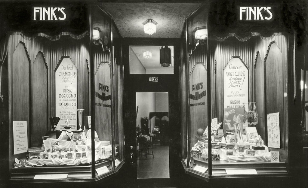 Old Storefront Official Rolex Retailer - Fink's Jewelers