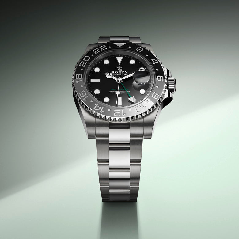 Rolex GMT-Master II in Oystersteel, m126710grnr-0003 Banner - Fink's