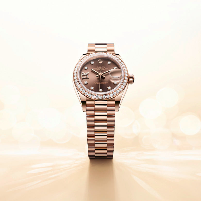 Rolex Lady-Datejust in Everose Gold and Diamonds, m279135rbr-0001 - Fink's