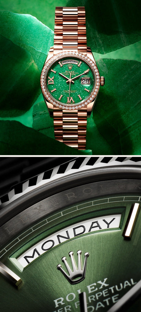 Rolex Day-Date 36 in Everose Gold and Diamonds, m128345RBR-0068 - Fink's