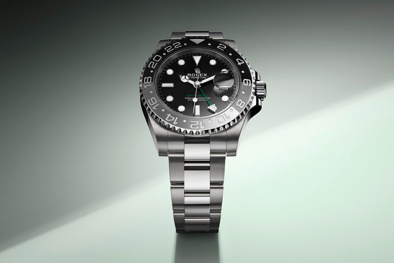 Rolex GMT-Master II in Oystersteel, m126710GRNR-0003 Cover - Fink's