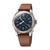 Oris Big Crown Pointer Blue Dial Men&#39;s Watch with Bronze Top Ring and Leather Strap