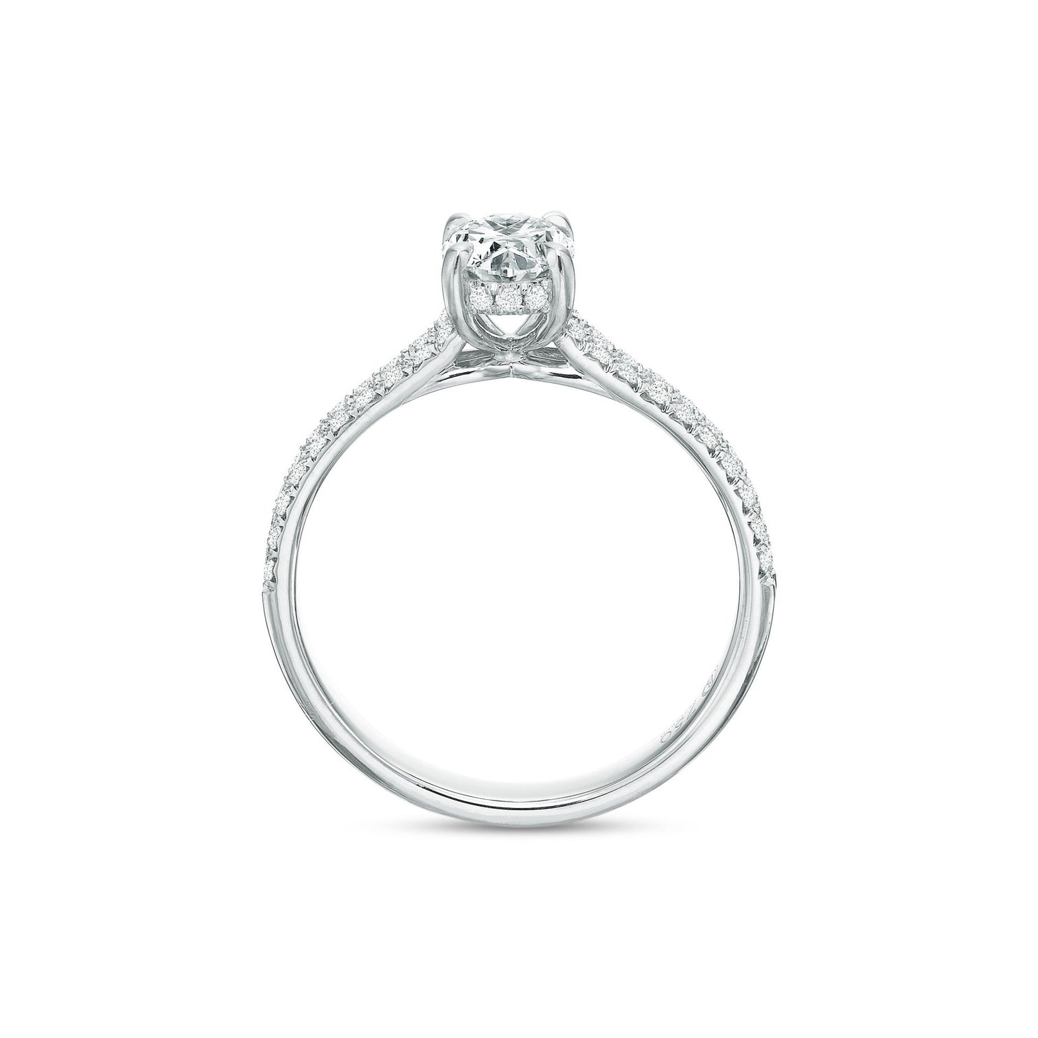 Oval Diamond Two Row Ring | Engagement | Fink's Jewelers
