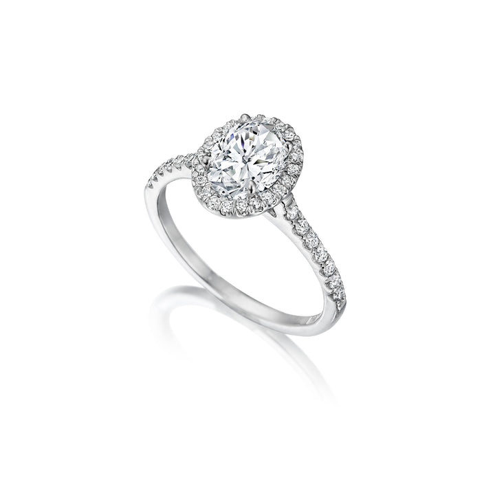 .50ct Oval Diamond Halo Ring | Engagement | Fink's Jewelers