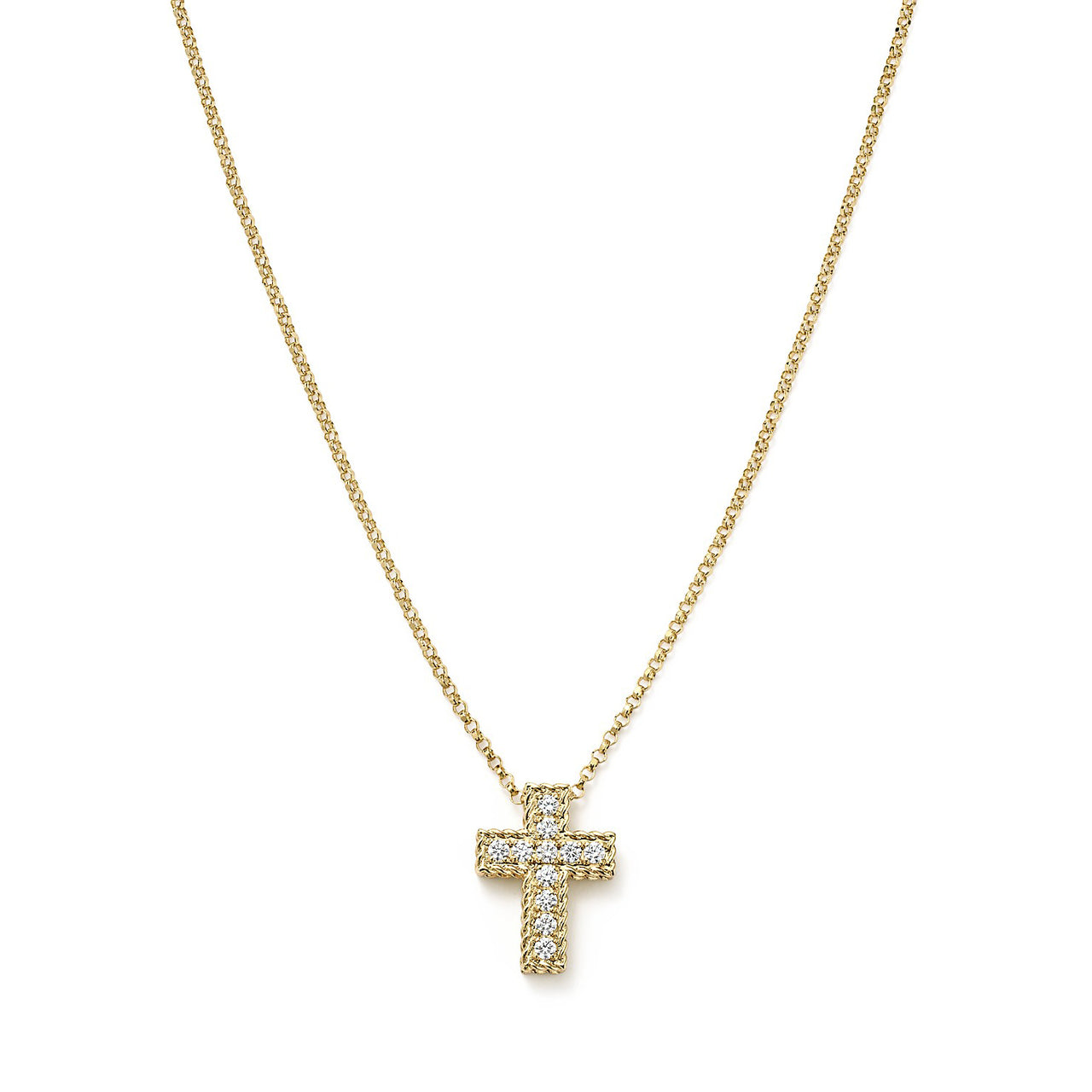 Roberto coin sideways cross on sale necklace