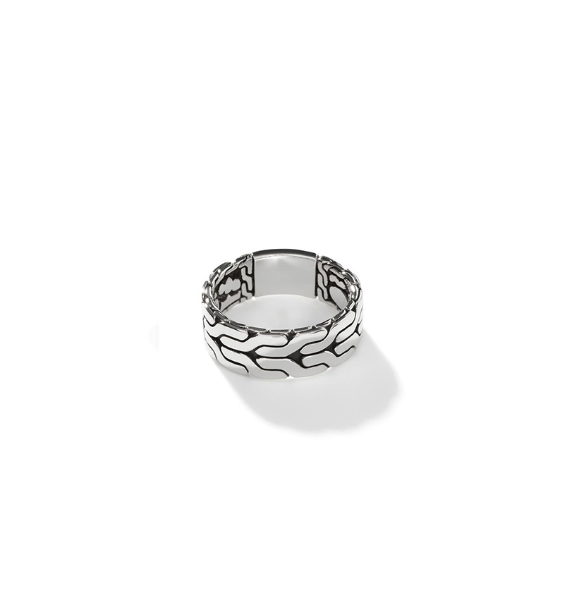 Men's Classic Chain Sterling Silver 8mm Band Ring | John Hardy