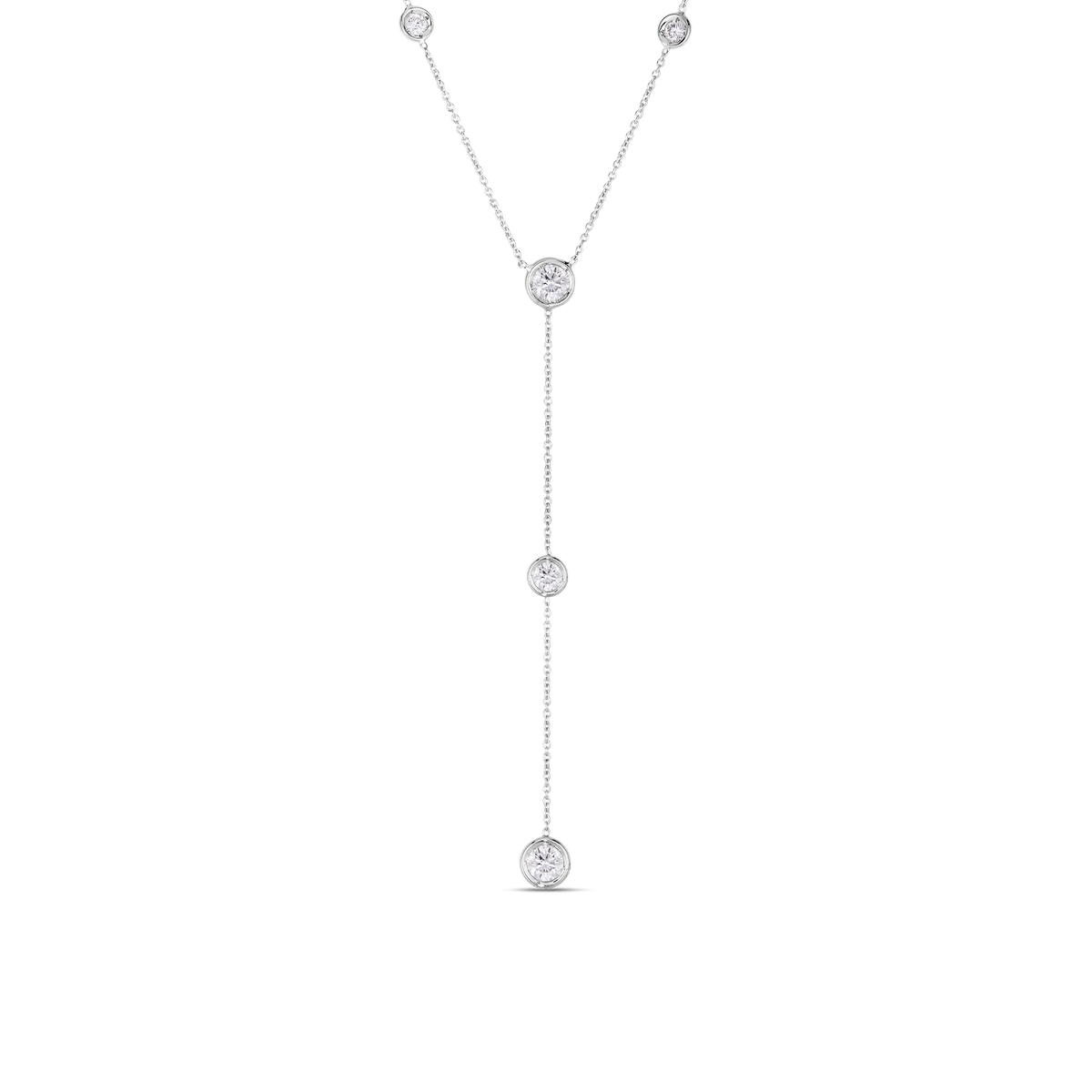 Roberto Coin Diamonds by the Inch Necklace, 18