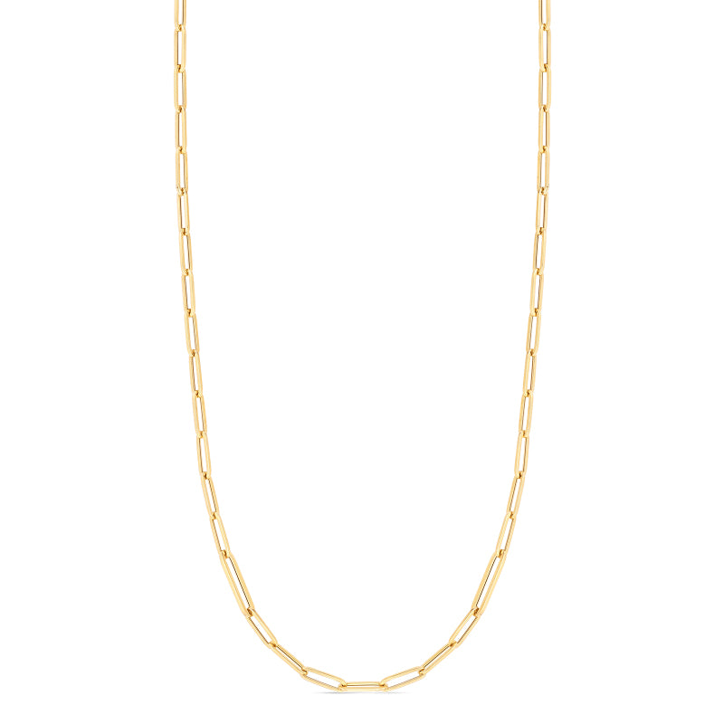 Roberto Coin Yellow Gold Paperclip Link Chain | Fink's