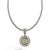 John Hardy Dot Yellow Gold and Sterling Silver Small Round Pendant