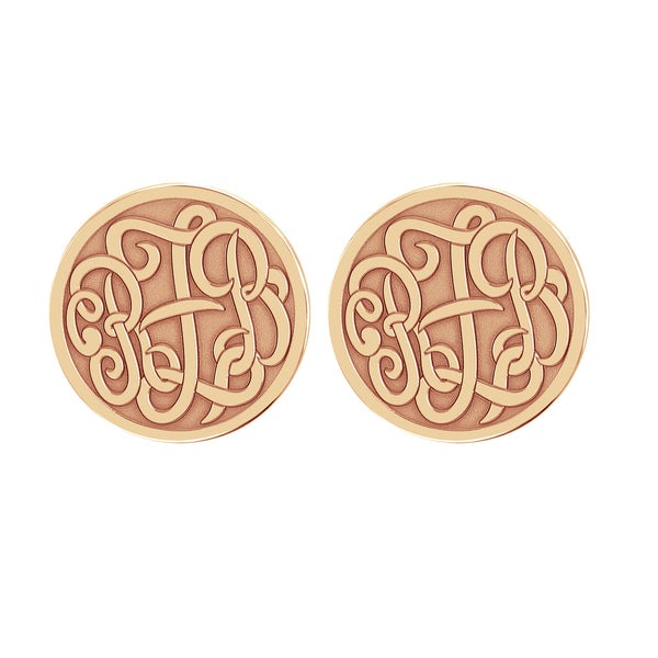 Wooden hot sale monogram earrings