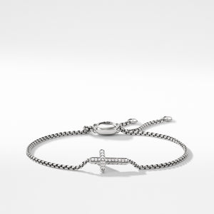 David Yurman Petite Pavé Cross Bracelet with Diamonds