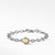 David Yurman Cable Cookie Classic Heart Charm Bracelet with 18K Yellow Gold