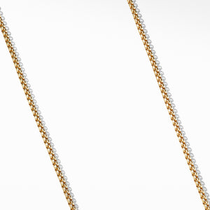 David Yurman 22" Small Box Chain in 18K Gold