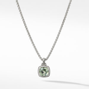 Pendant with Prasiolite and Diamonds