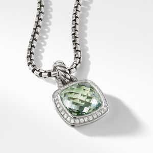 Pendant with Prasiolite and Diamonds