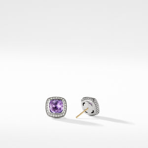 Earrings with Amethyst and Diamonds