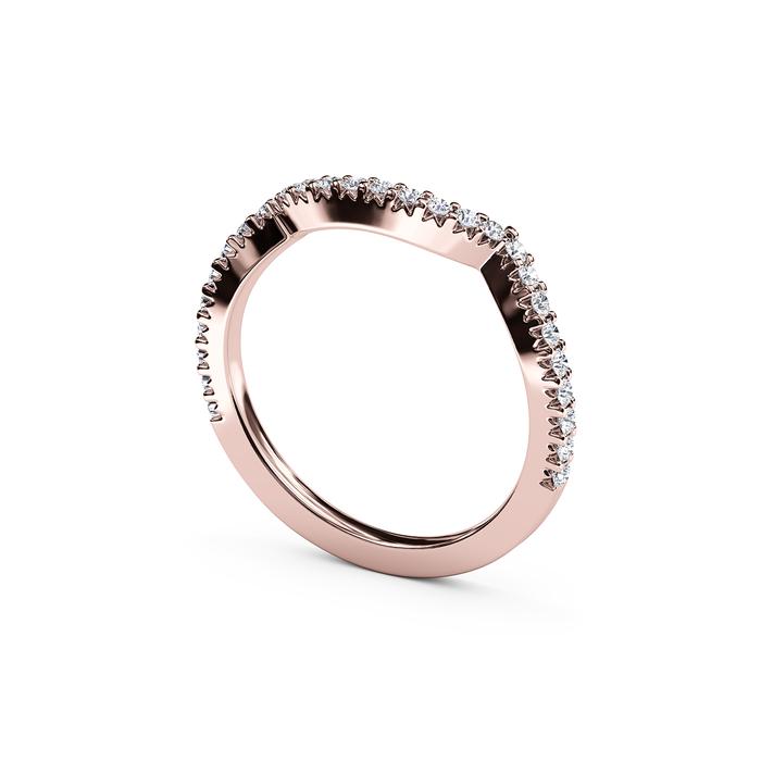 Rose Gold Prong Set Diamond Ring | Wedding Bands | Fink's