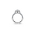 The Studio Collection Pear Shape Diamond Halo Pavé Shank Engagement Ring