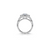 The Studio Collection Emerald Cut Diamond Double Halo Split Shank Engagement Ring