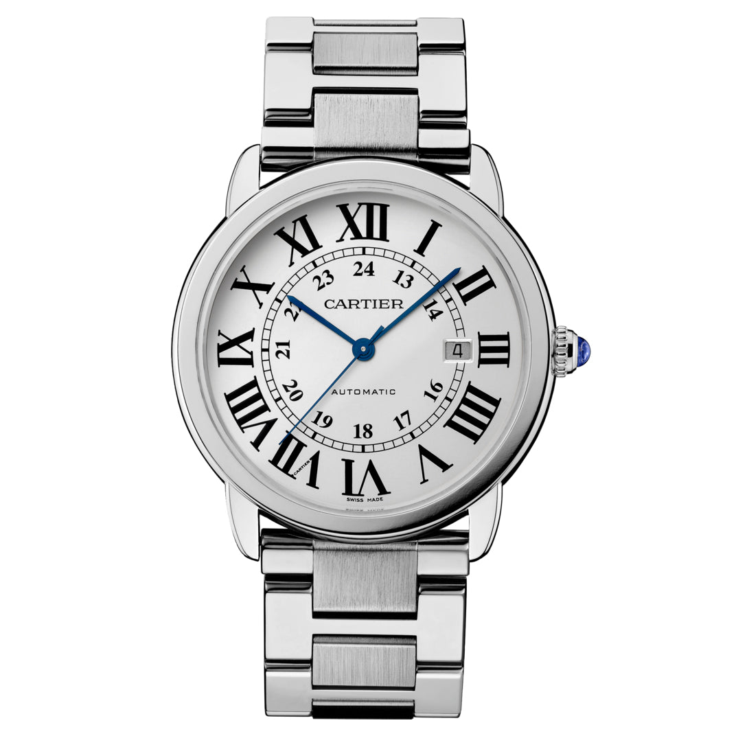 Cartier ronde solo hot sale 42mm blue