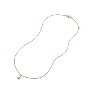 Cable Collectibles® Kids Necklace Birthstone Necklace with Cultured Freshwater Pearls in 18K Gold, 3mm