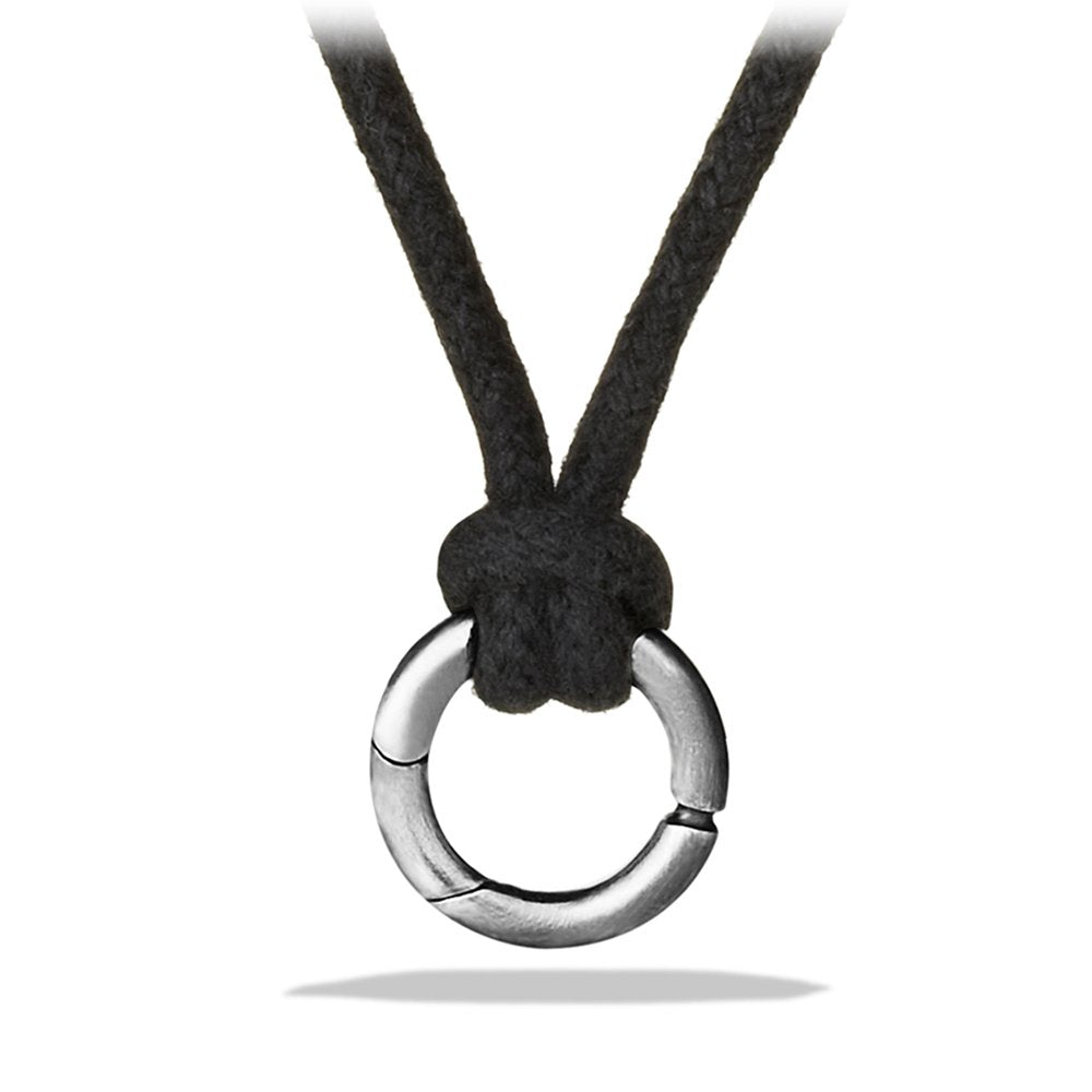 Charm Necklace with Black Wax Cord, 24