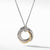 David Yurman Crossover Small Pendant Necklace with Gold