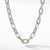 David Yurman DY Madison Silver Large Necklace with 18K Yellow Gold