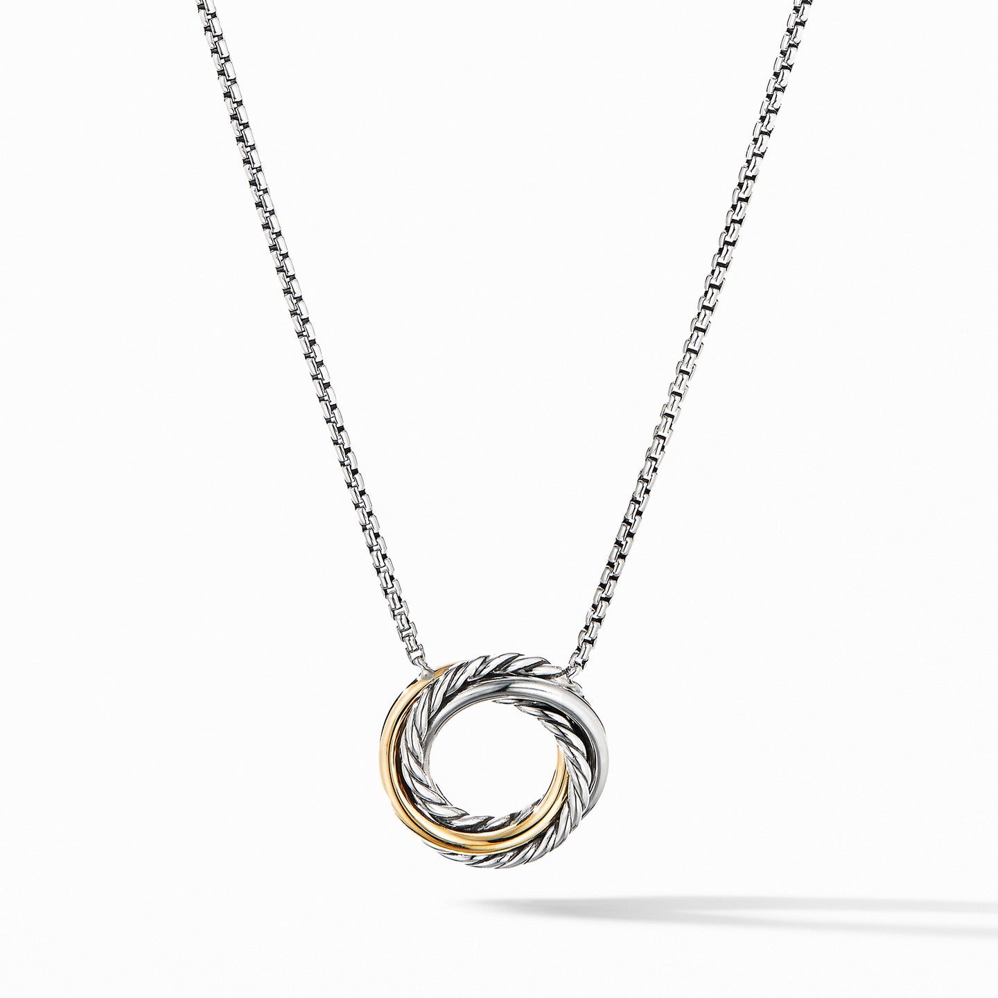 Petite Chatelaine® Necklace in Sterling Silver with 18K Yellow