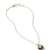 David Yurman DY Elements Small Pendant Necklace in 18K Yellow Gold with Black Onyx and Pavé Diamonds on Box Chain