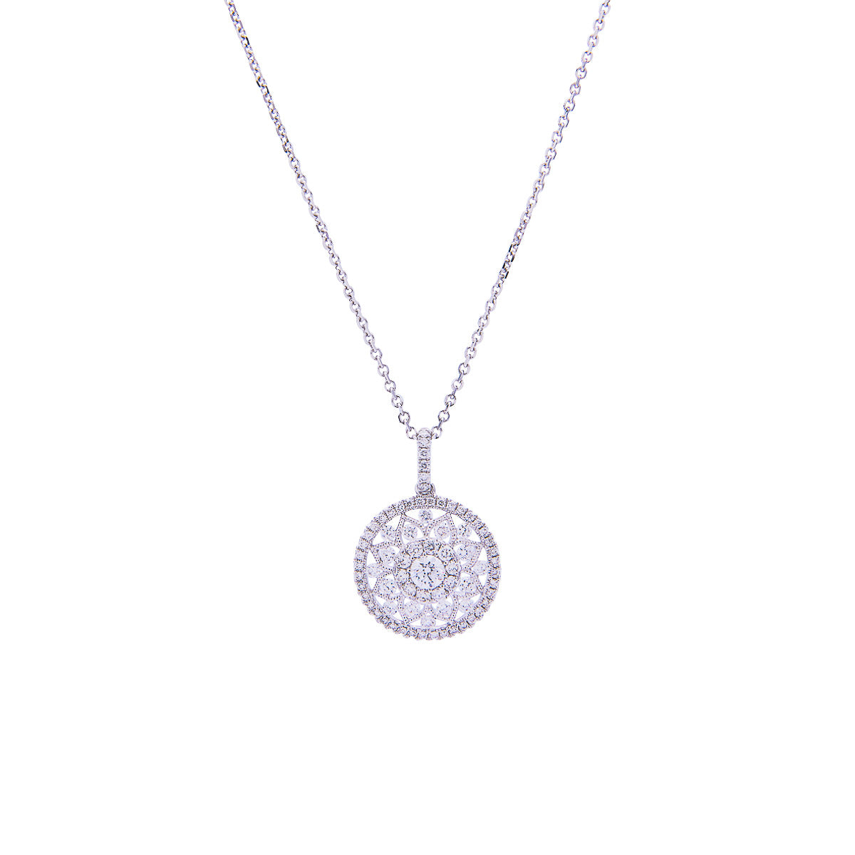 Diamond Filigree Design Necklace | Fink's Jewelers