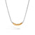 John Hardy Classic Chain Sterling Silver and Yellow Gold Hammered Station Necklace