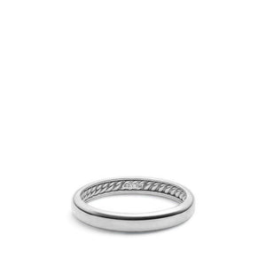 DY Classic Band Ring in 18K White Gold, Size 9