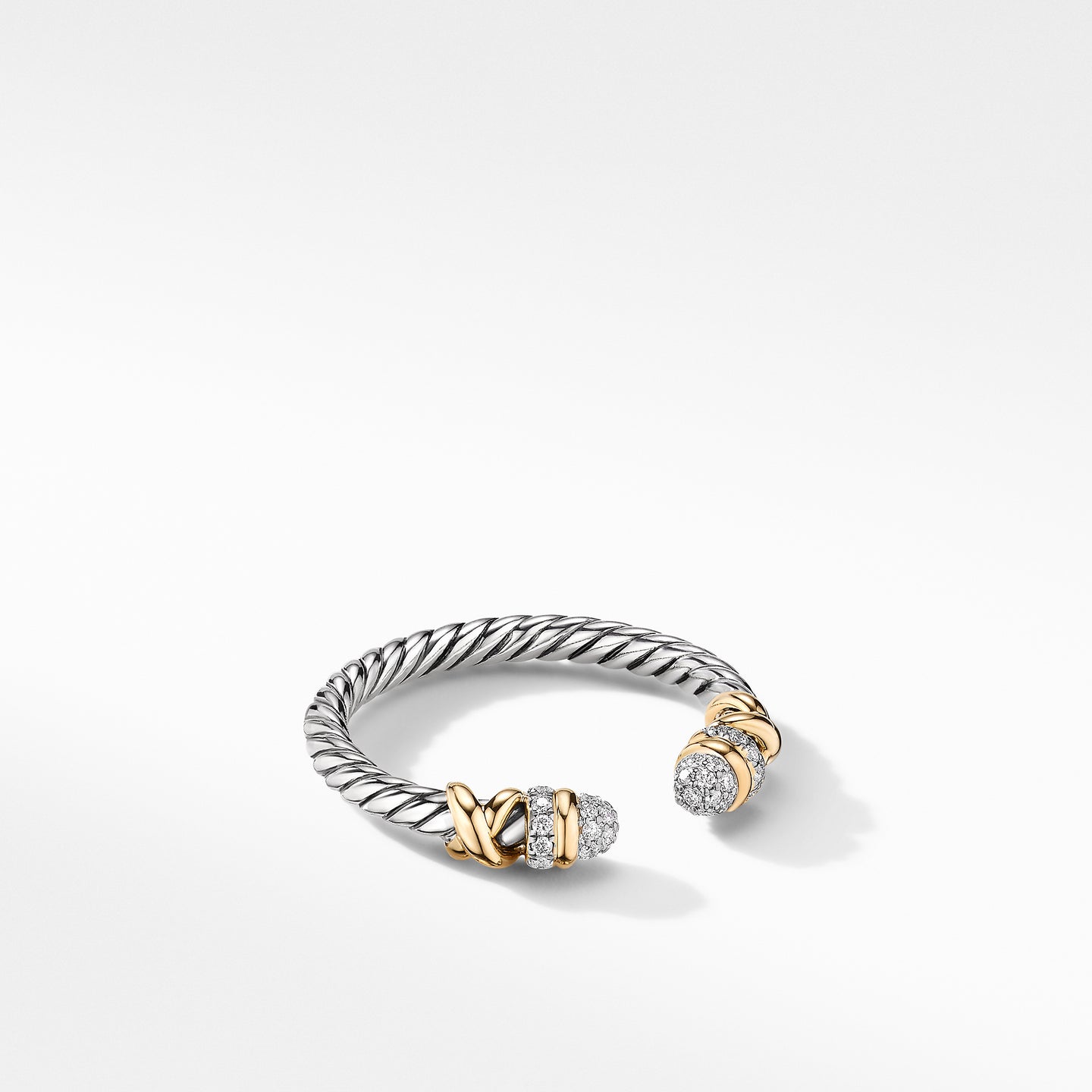 David Yurman The DY Helena Collection Ring in Silver and 18-Karat Yellow Gold