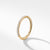 Diamond Pavé Halfway Eternity Wedding Band Ring in 18K Yellow Gold, Size 6