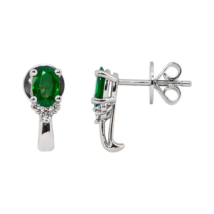 Emerald Earrings 2.30 Ct.Tw. Platinum 950 | The Natural Emerald Company